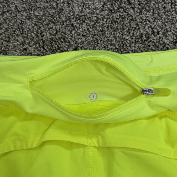 Lululemon Speed Up LR 2.5” Yellow Highlighter Neon Shorts Size 8 NWT - Picture 7 of 10
